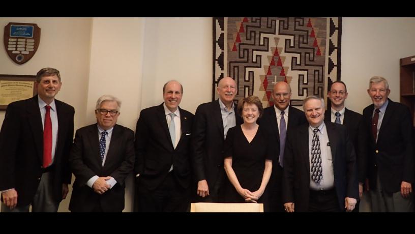 Among those meeting with the Under Secretary were: APAM Chair Irving Herman, Lane Genatowski, Under Secretary Paul Dabbar, Mike Mauel, SEAS Dean Mary Boyce, Steve Sabbagh, Gerald Navratil, Jeff Levesque, and Columbia Executive Vice President for Research Michael Purdy.