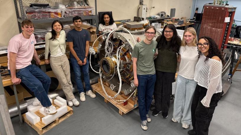 A group of people in a lab