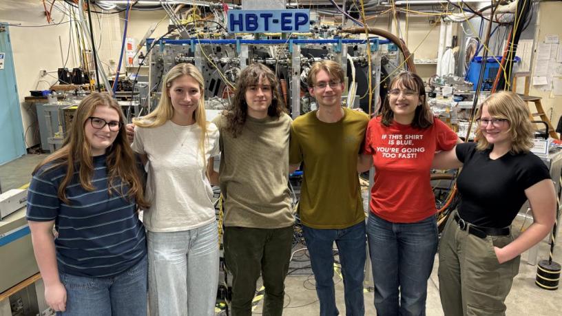 A group of people in a lab