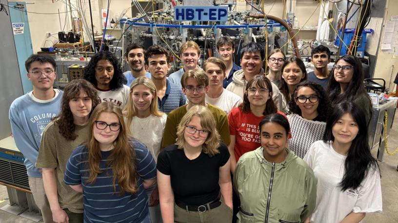 A group of people in a lab