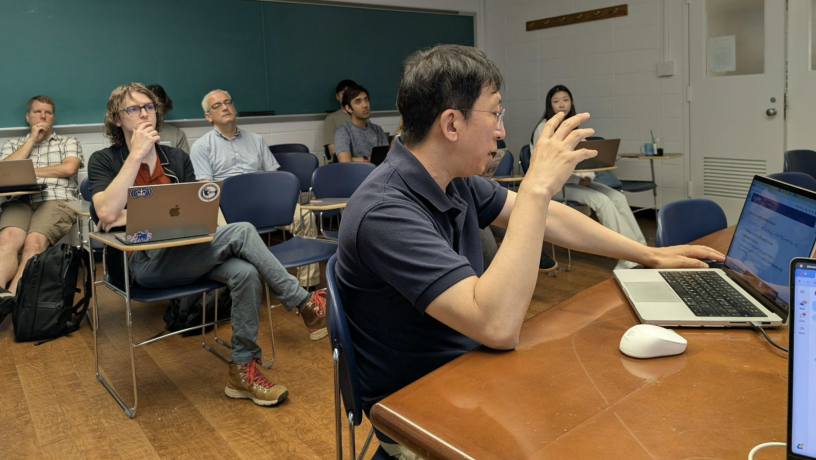 a group of student in a classroom