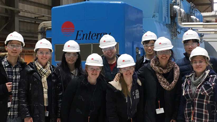 Medical Physics Students Tour Indian Point